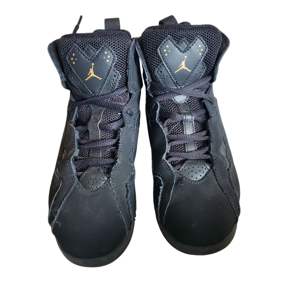 Air Jordan True Flight Black and Yellow Sneakers - Size 3y - Picture 8 of 8